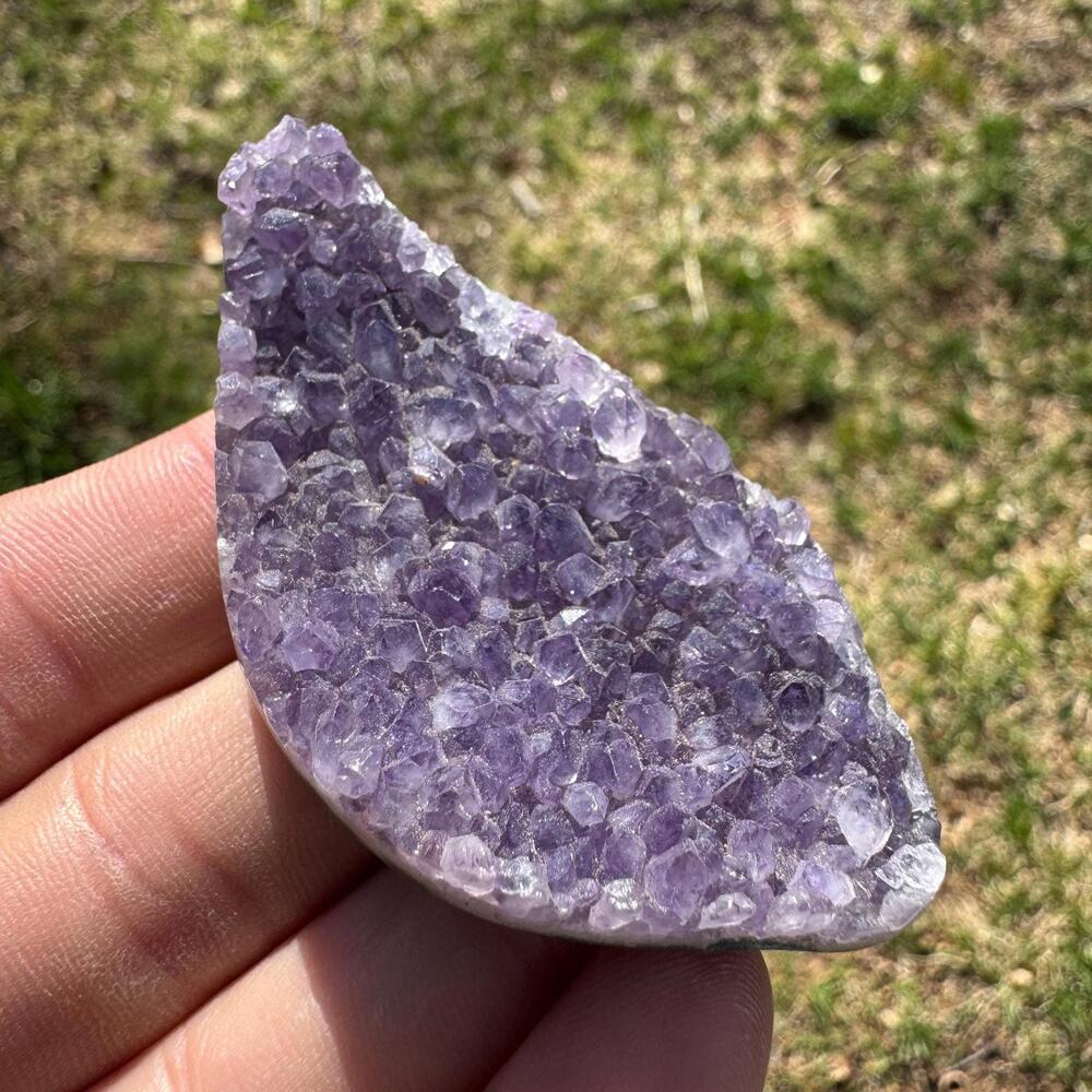157 carat Amethyst Custom Cut Cabochon Druzy Hand Cut